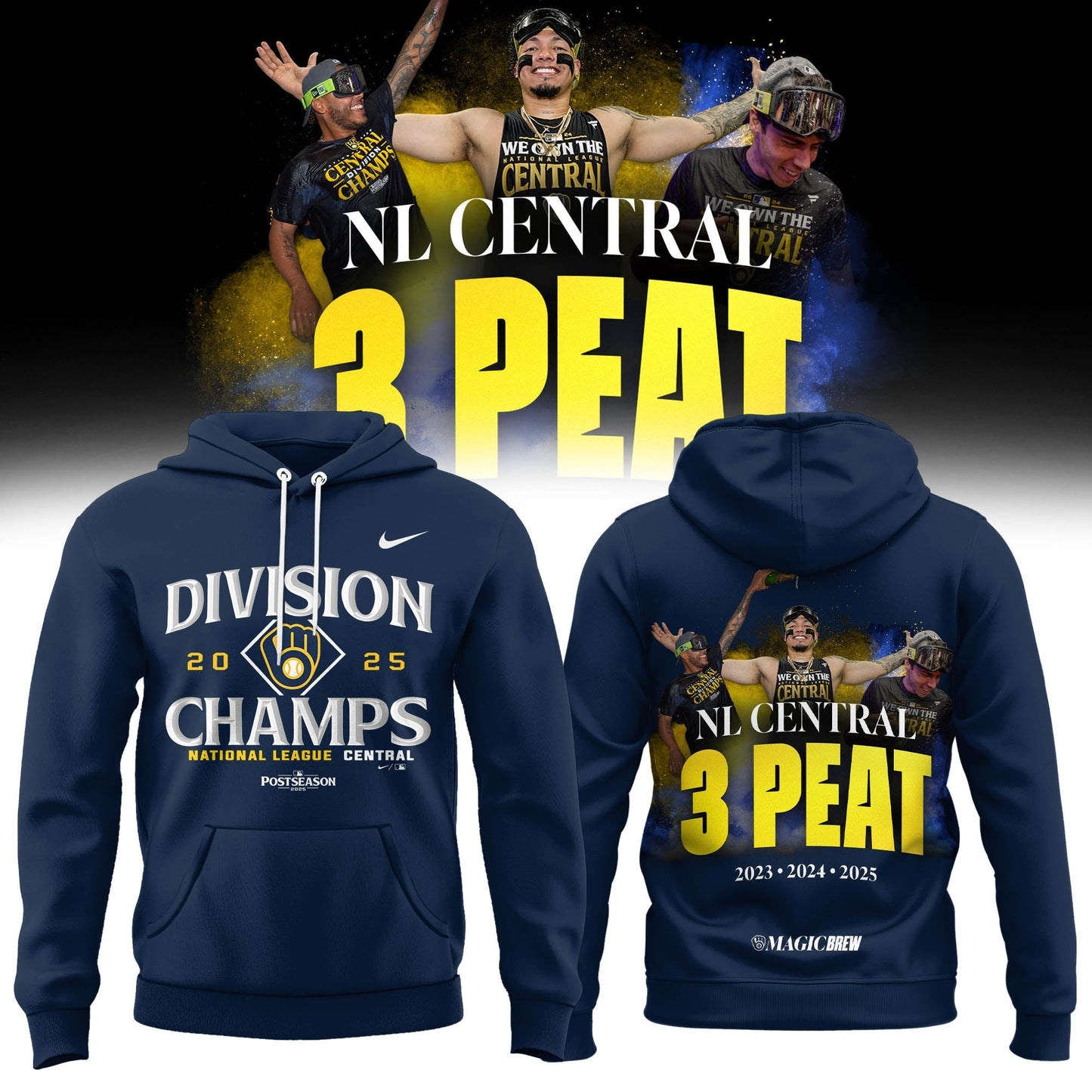 DO IT FOR UECK! The 2025 Brewers™ playoff merch Hoodie