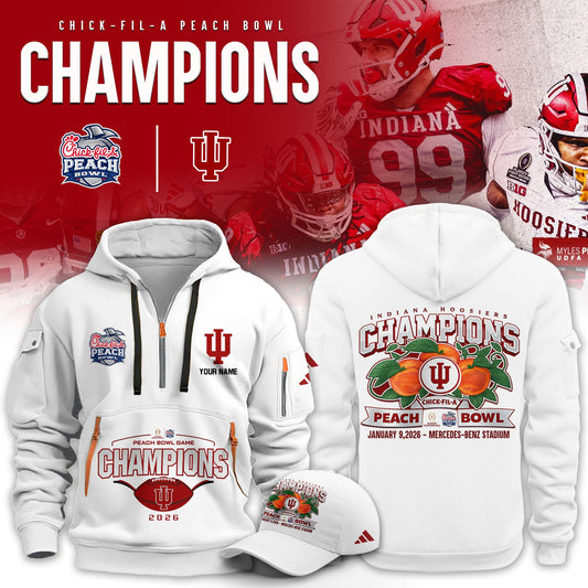 Indiana Hoosiers 2026 Peach Bowl Champions Limited New Hoodie