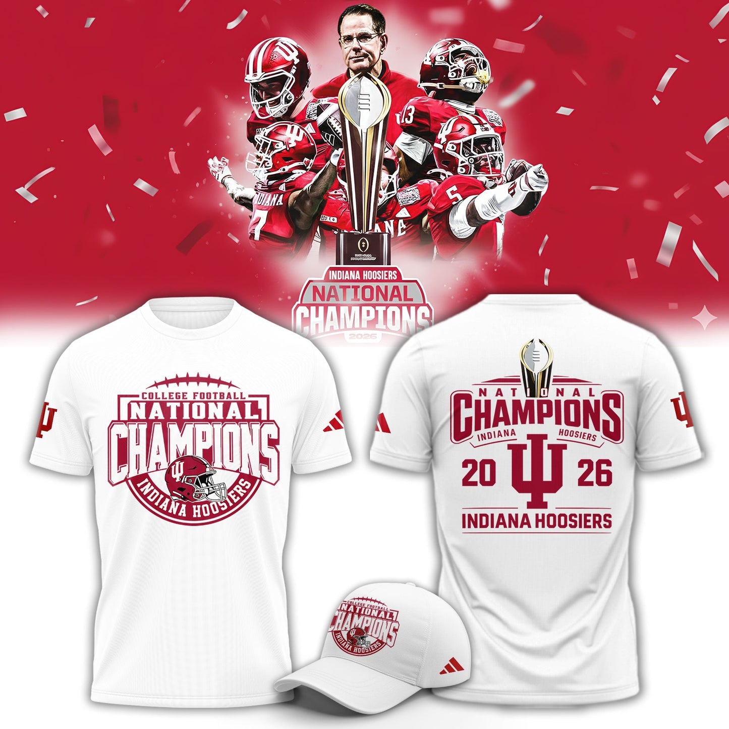 Indiana Hoosiers National Champions 2025/26 T-Shirt