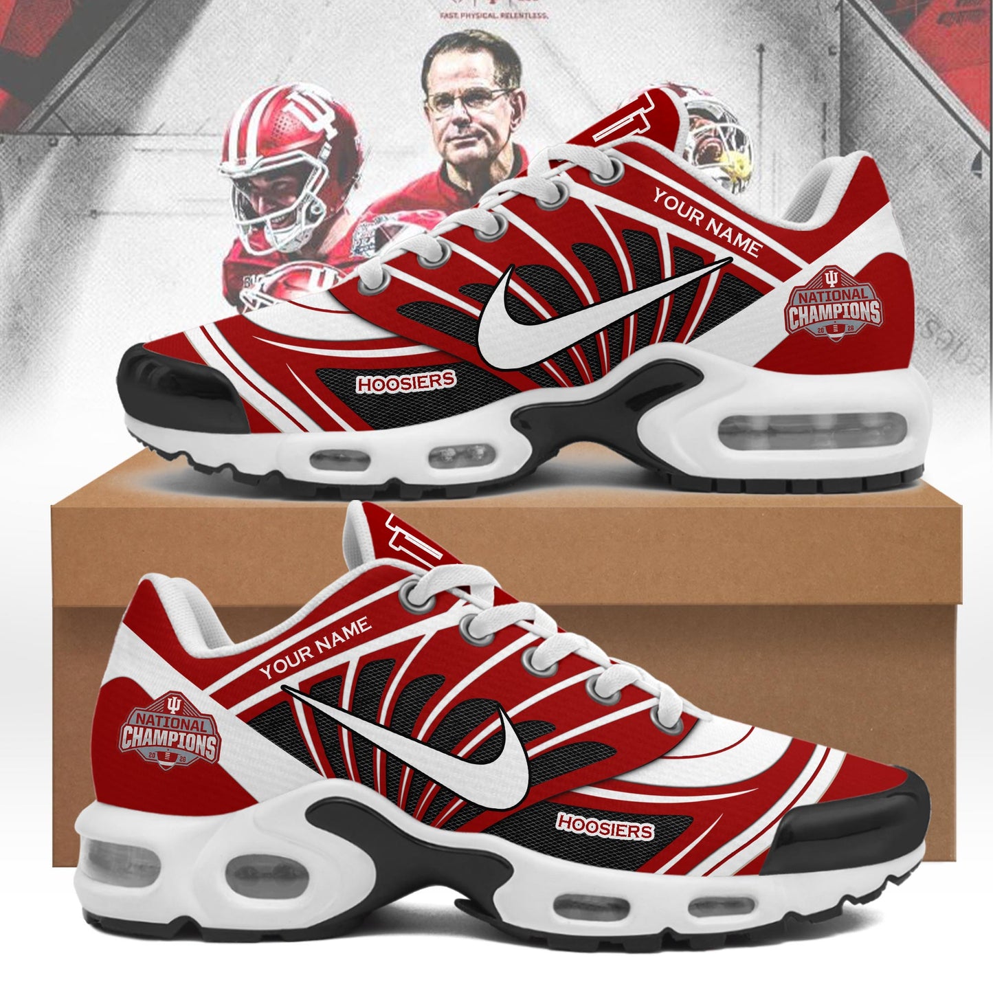 Indiana Hoosiers 2026 National Champions Limited Air Max Plus Sport Custom Sneakers