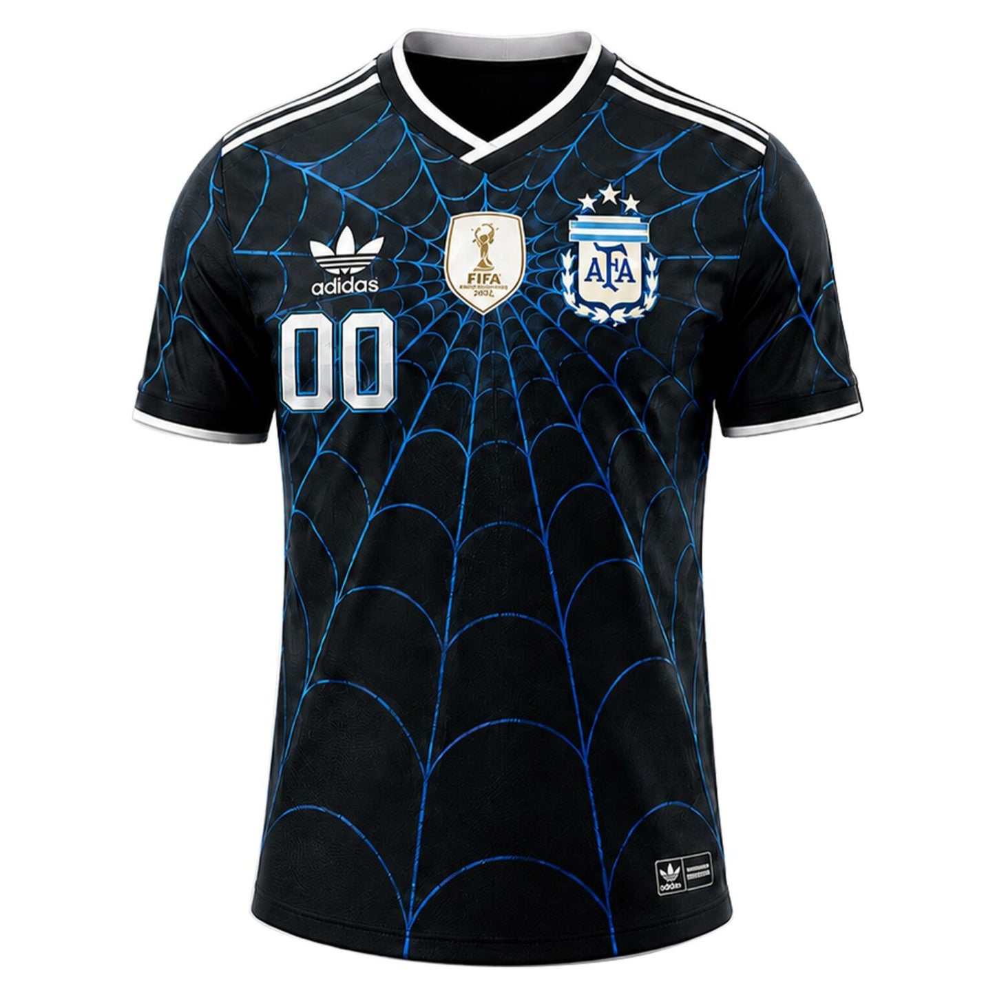 SpiderMan X Argentina Custom Name and Number Soccer Jersey