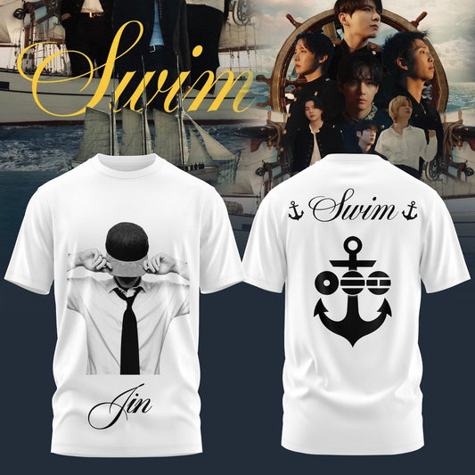BTS “ Swim Arirang Album Mixed Mesh Shirt - Jin