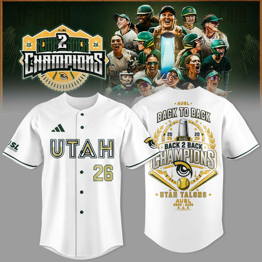 Utah Talons Back-to-Back 2026 Champions Jersey