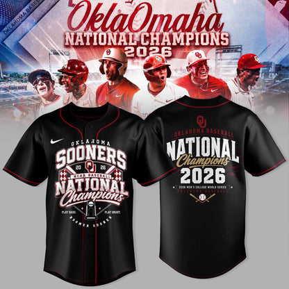 Oklahoma Sooners 2026 NCAA Baseball National Champions Jersey