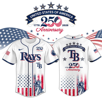 TB Rays special America’s 250th Anniversary Limited Edition Jersey