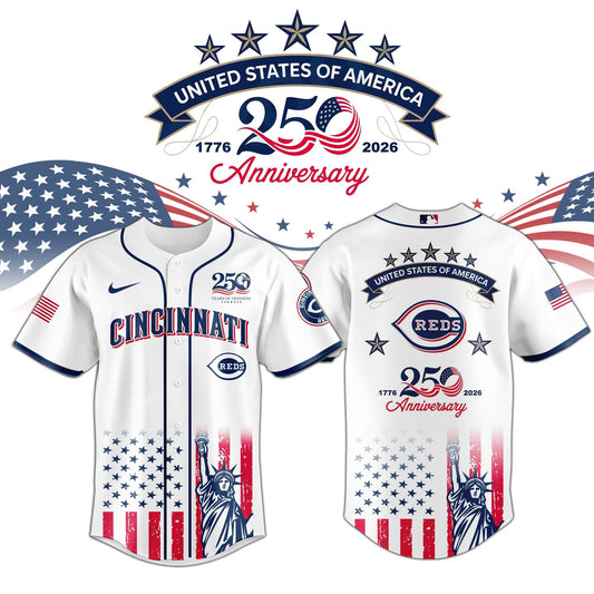 CIN Reds special America’s 250th Anniversary Limited Edition Jersey