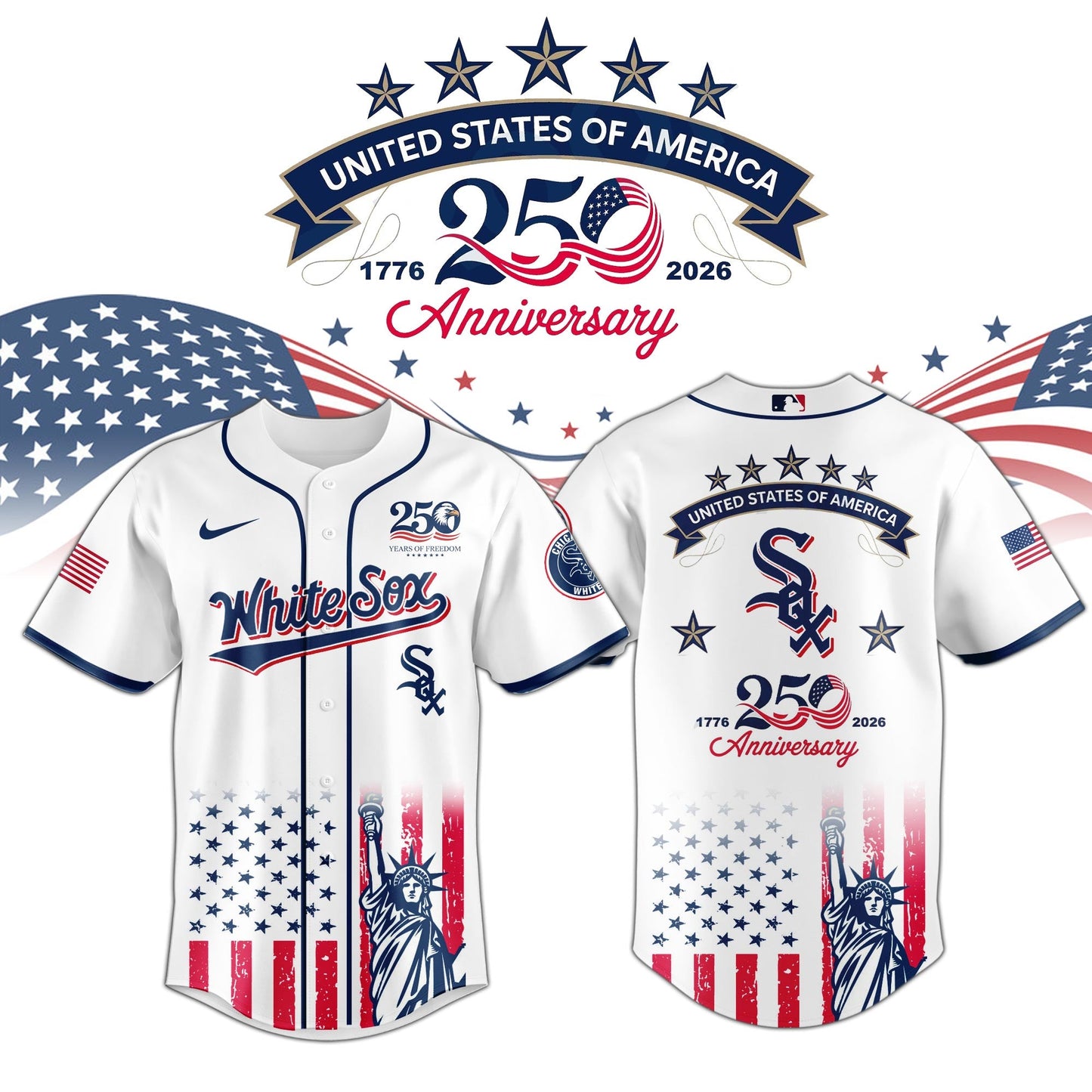 CWS White Sox special America’s 250th Anniversary Limited Edition Jersey