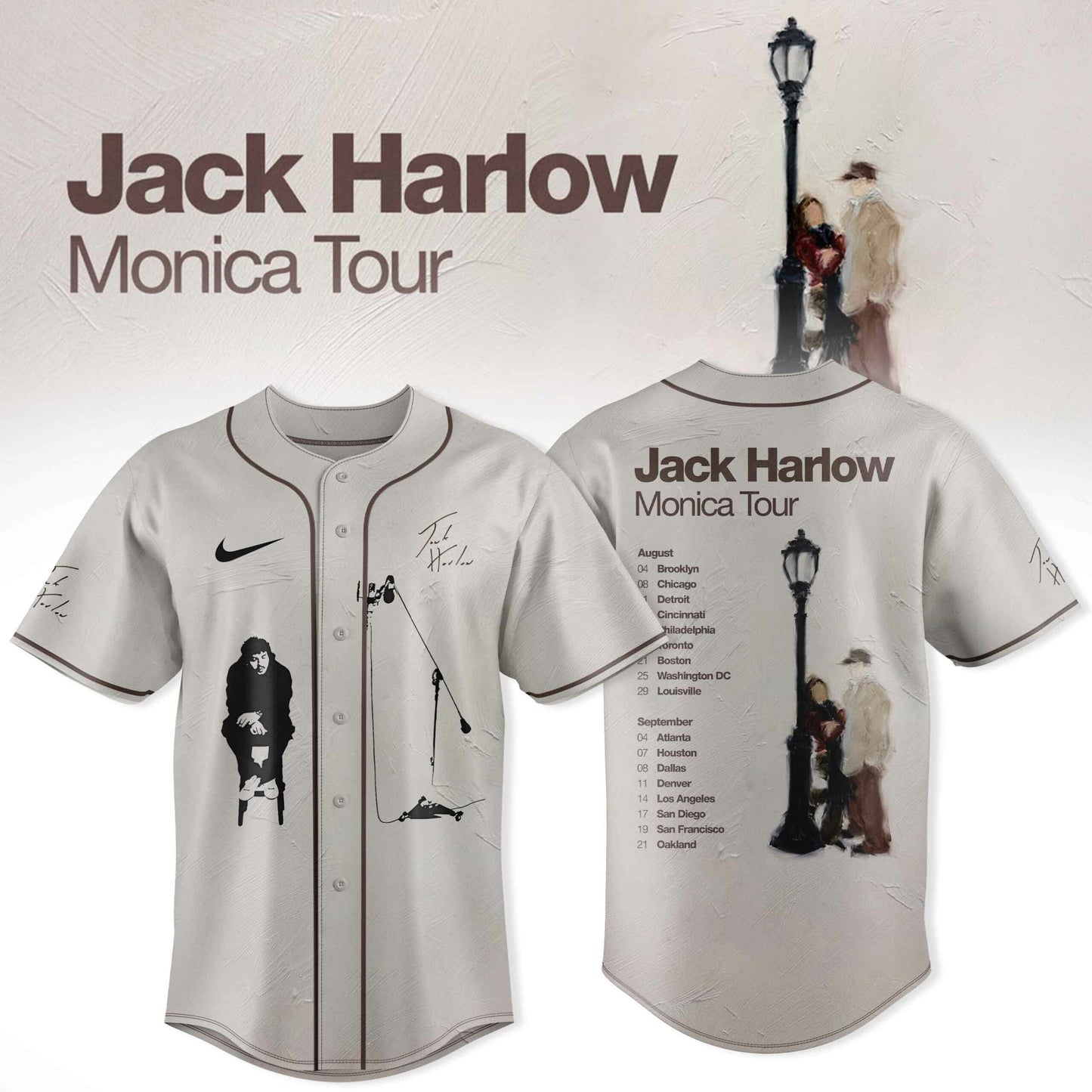 Jack Harlow Monica Tour x Baseball Limited Jersey