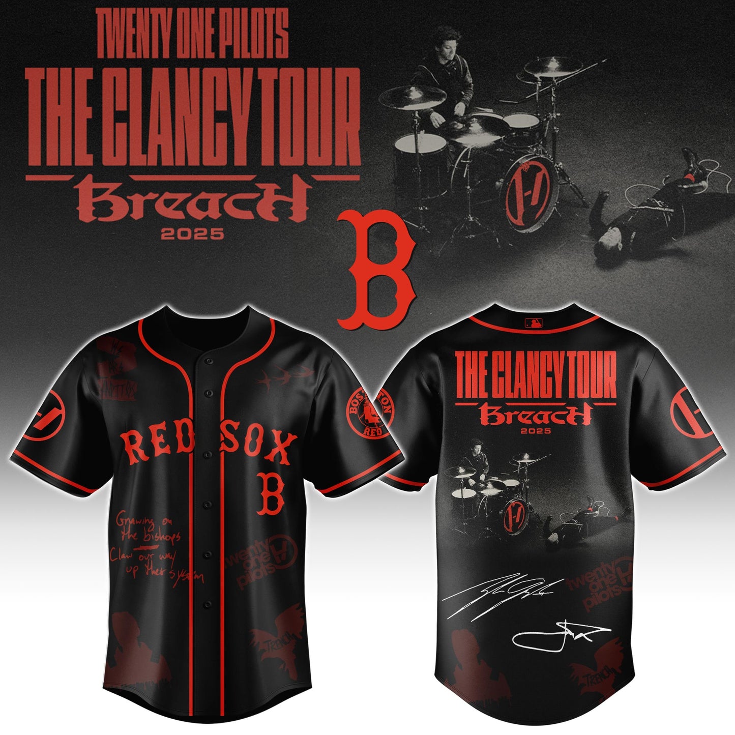 BOS x Twenty One Pilots _ The Clancy World Tour Jersey Limited Edition