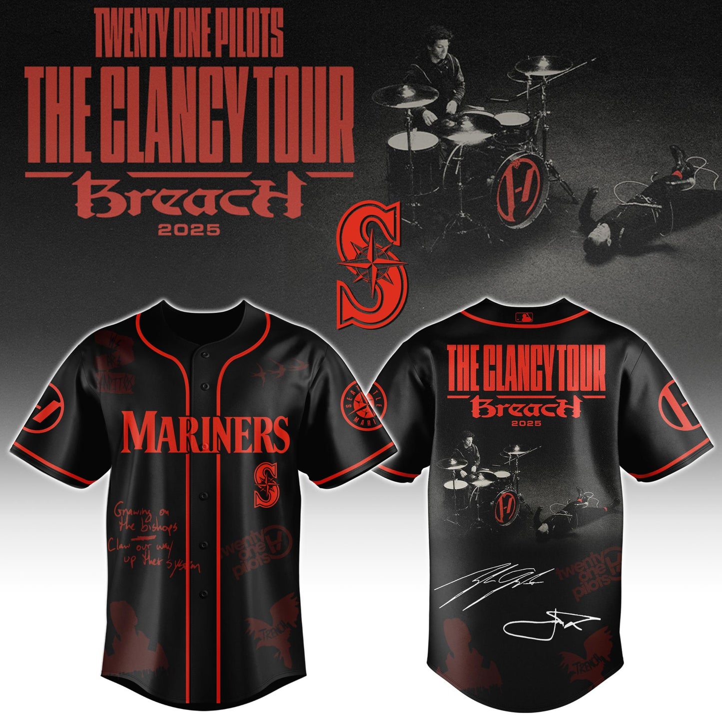 SEA x Twenty One Pilots _ The Clancy World Tour Jersey Limited Edition