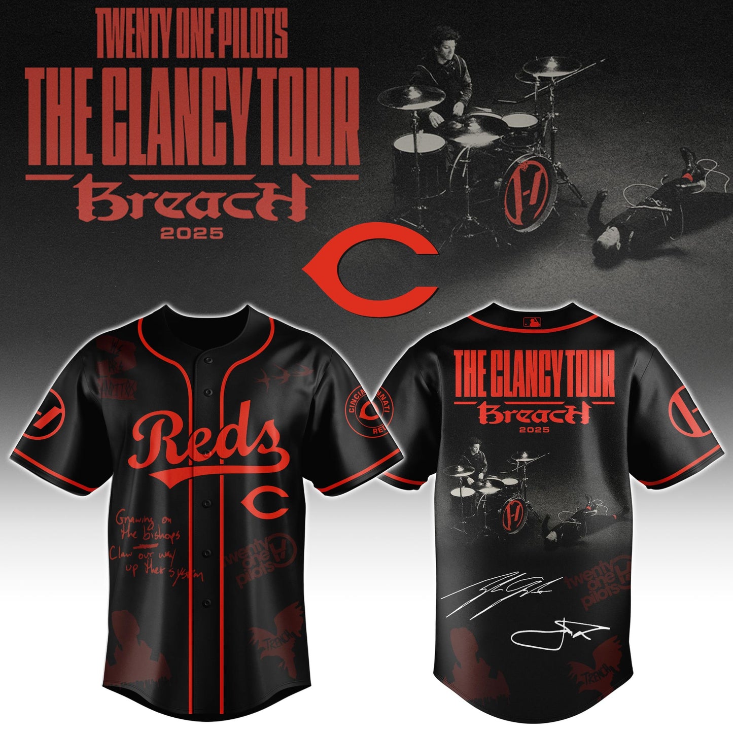 CIN x Twenty One Pilots _ The Clancy World Tour Jersey Limited Edition