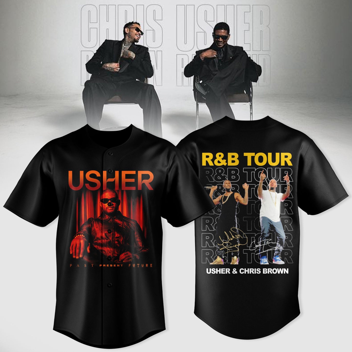 Chris Brown and Usher – The R&B Tour Edition Jersey