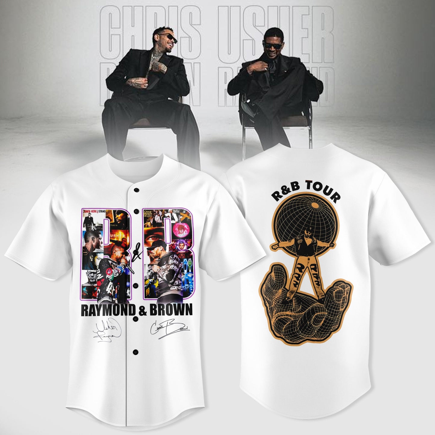 Chris Brown and Usher – The R&B Tour Edition Jersey