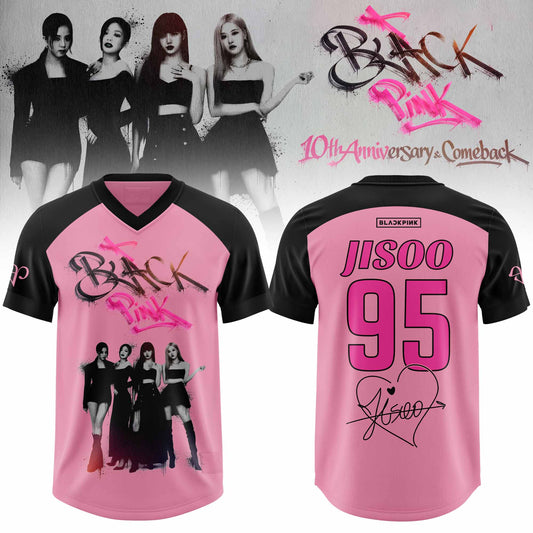 ðŸ–¤ BLACKPINK “ 10th Anniversary & Comeback ðŸ©· Football Jersey “ Jisoo