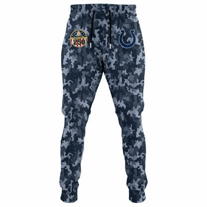 Indianapolis Colts Navy 250th Birthday Hoodie Limited Edions
