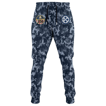 Pittsburgh Steelers Navy 250th Birthday Hoodie Limited Edions