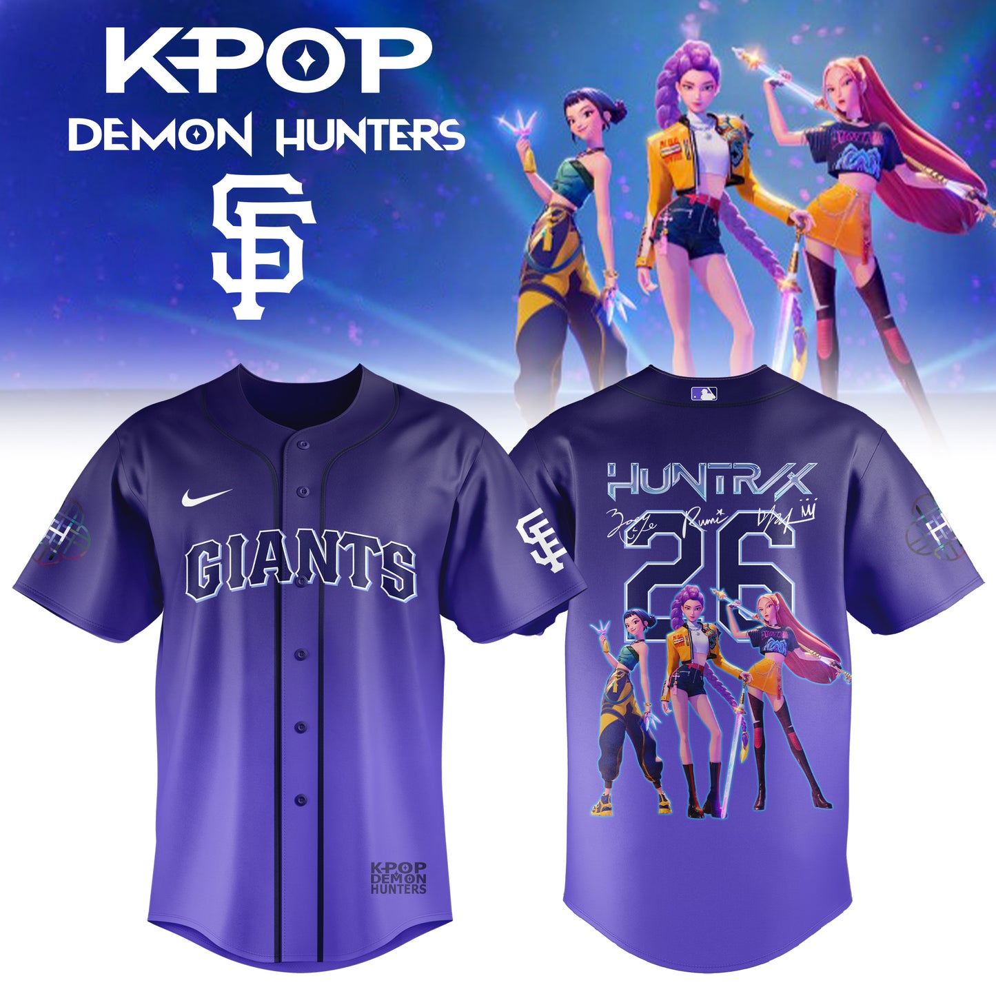 All Team MLB x Kpop Demon Hunters 2026 Limited Edition Jersey