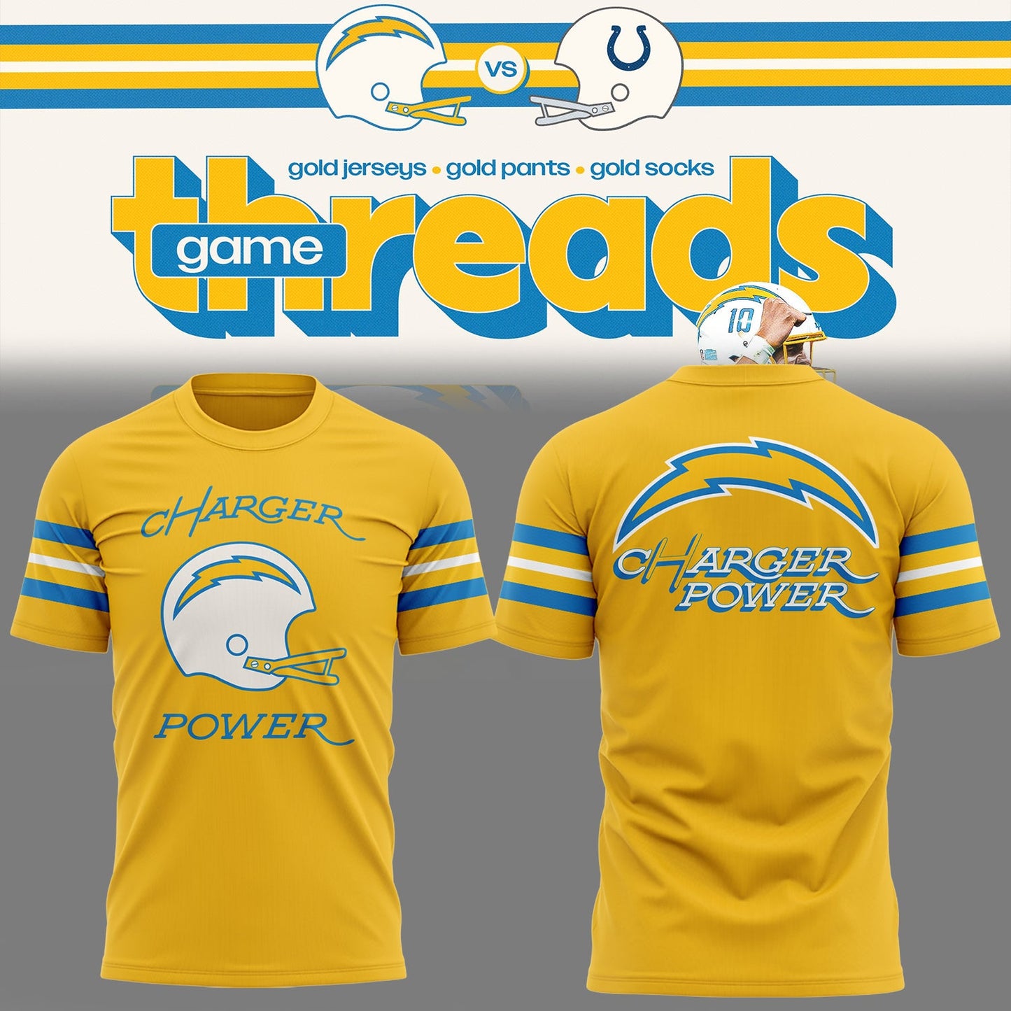 Limited Edition Chargers Power 2025 Tshirt