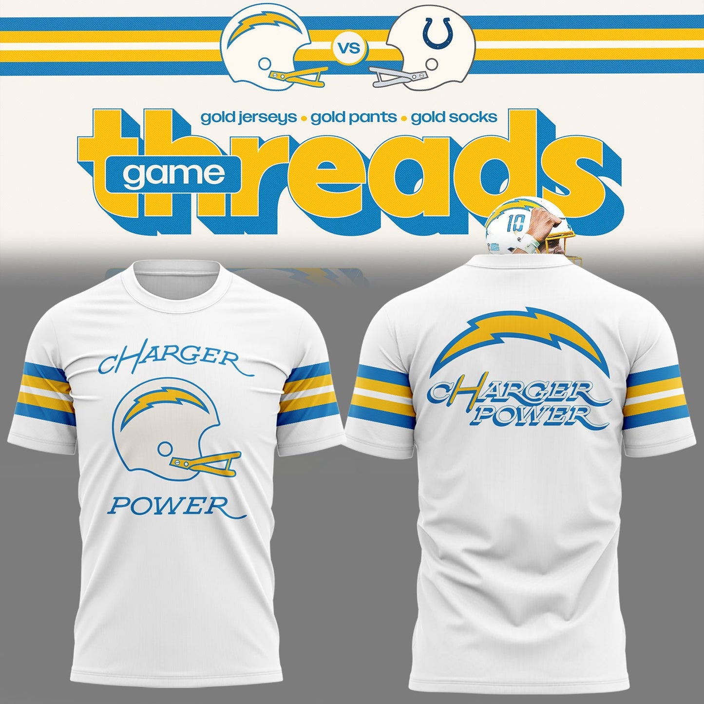 Limited Edition Chargers Power 2025 Tshirt