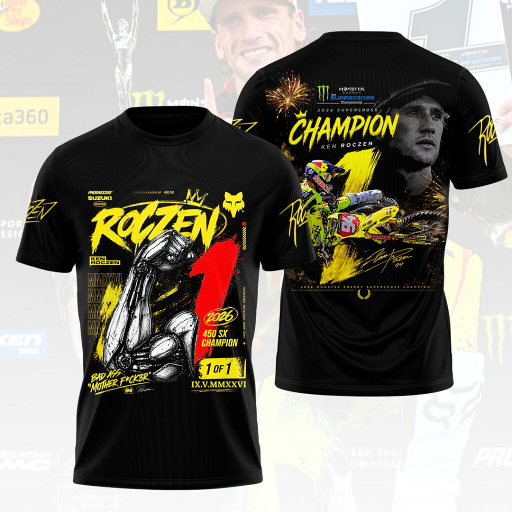 Limited Edition Ken Roczen 450SX Supercross Champion 2026 T-Shirt