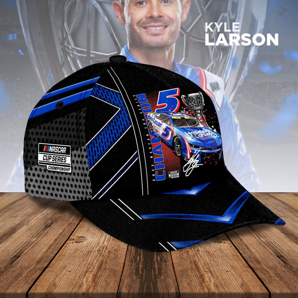 Kyle Larson 2025 NASCAR Cup Series Champion 3D Combo T-Shirt