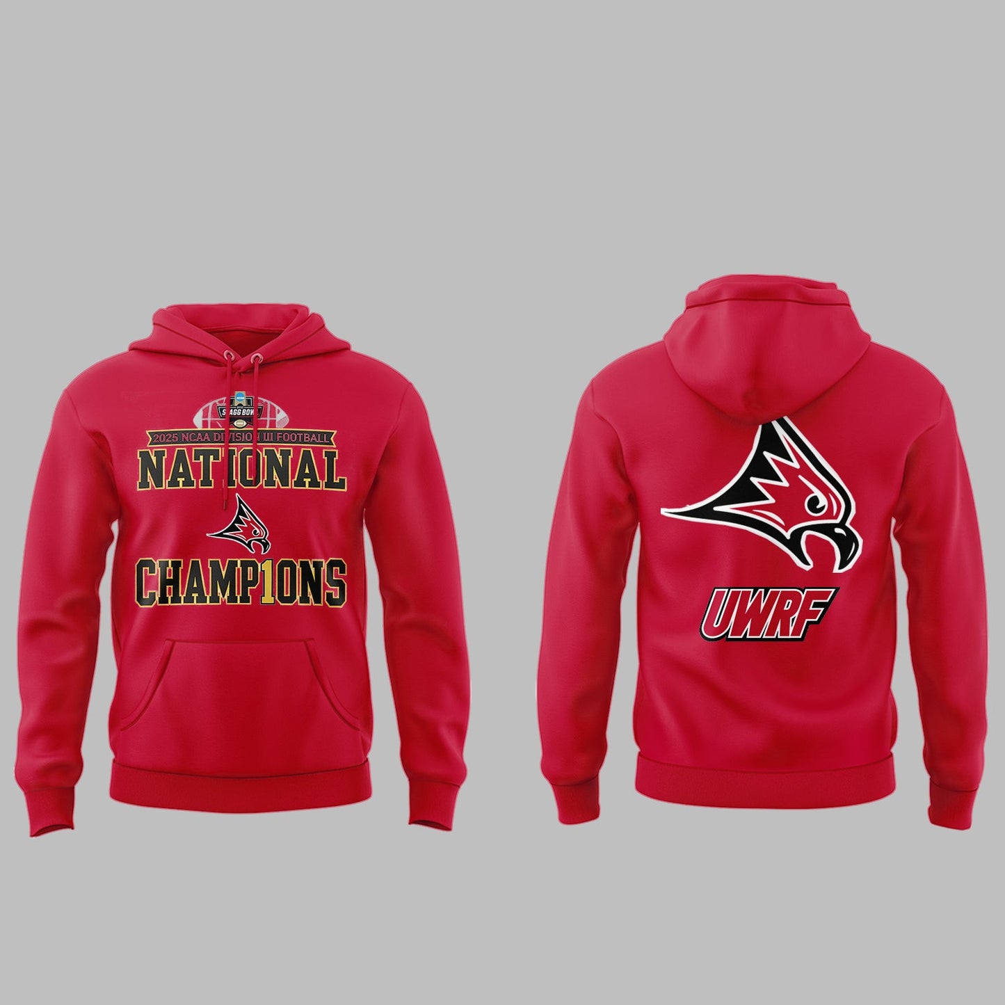 Limited Edition Falcon Football 2025 NCAA Division III National Champions Hoodie