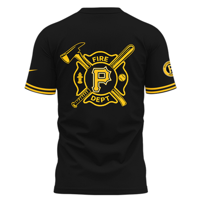 Pittsburgh Pirates x Firefighter Appreciation Night TShirt