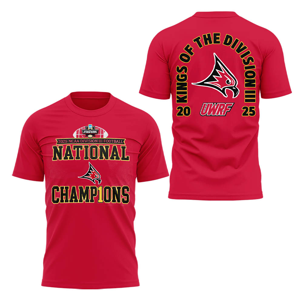 Limited Edition Falcon Football 2025 NCAA Division III National Champions TShirt