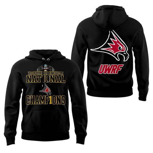 Limited Edition Falcon Football 2025 NCAA Division III National Champions Hoodie