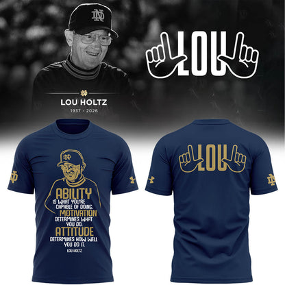 Notre Dame Legacy “ Lou Holtz Tribute Shirt