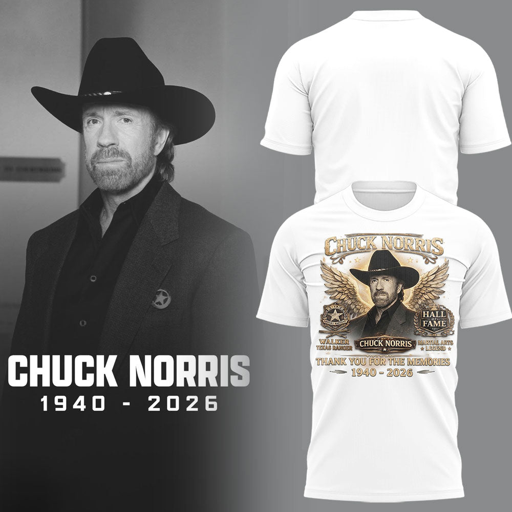 REST IN PEACE ðŸ–¤ðŸ•Šï¸ Chuck Norris TShirt