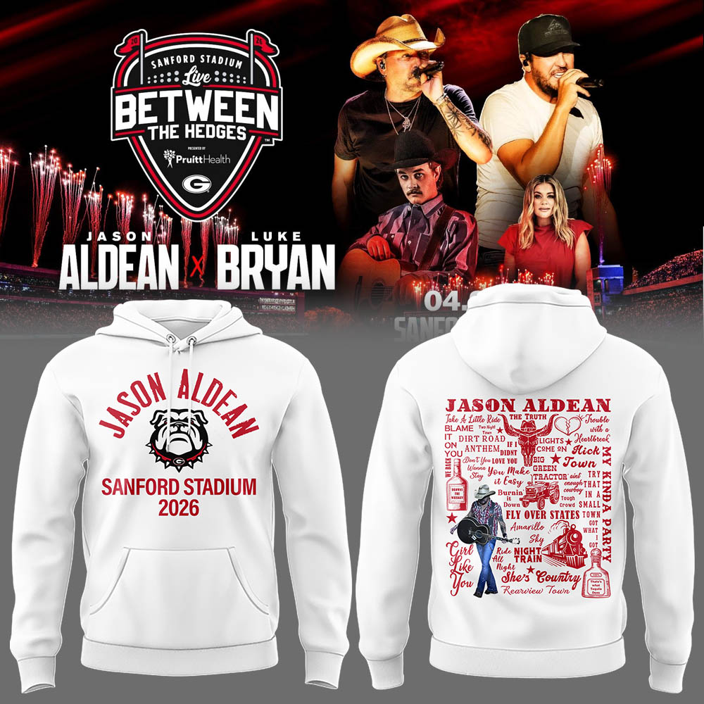 Limited Edition JA x LB “Live Between The Hedges” At Sanford Stadium Hoodie