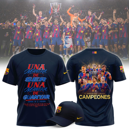 Barcelona 2025/26 Liga De Campeones Limited Navy Shirt