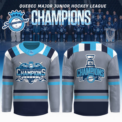 Chicoutimi Saguenéens 2026 QMJHL Champions Hockey Jersey Limited Edition