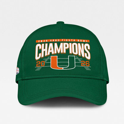 Miami Hurricanes 2026 Fiesta Bowl Champions Sweatshirt “ Green