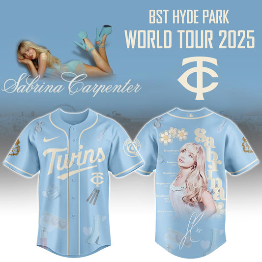 M Twins x Sabrina Carpenter Short  Sweet Tour Jersey Editions Limited +Selling Out Fast