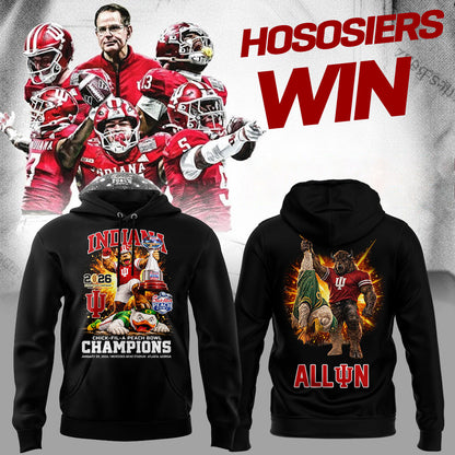 Indiana Hoosiers 2026 Peach Bowl Champions Limited Hoodie