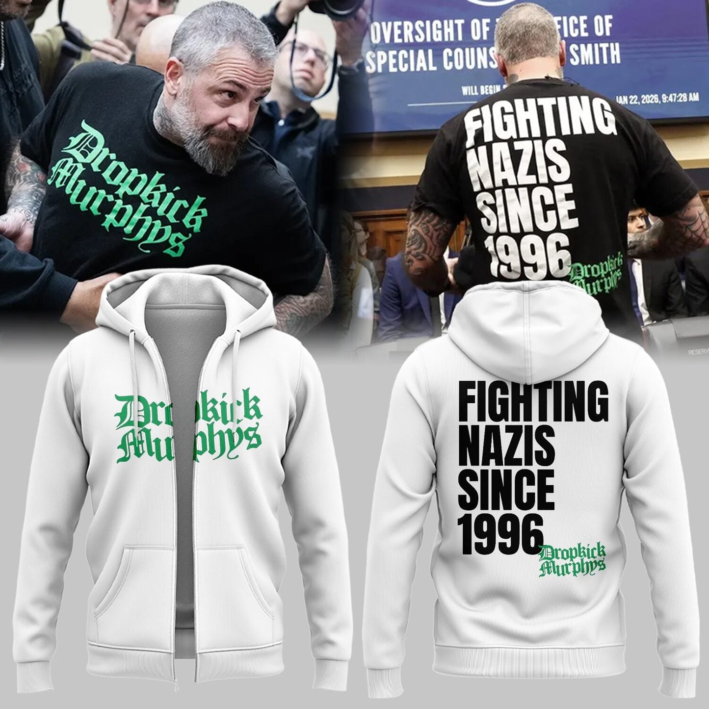 Dropkick Murphys 2026 Limited Edition Zip Hoodie