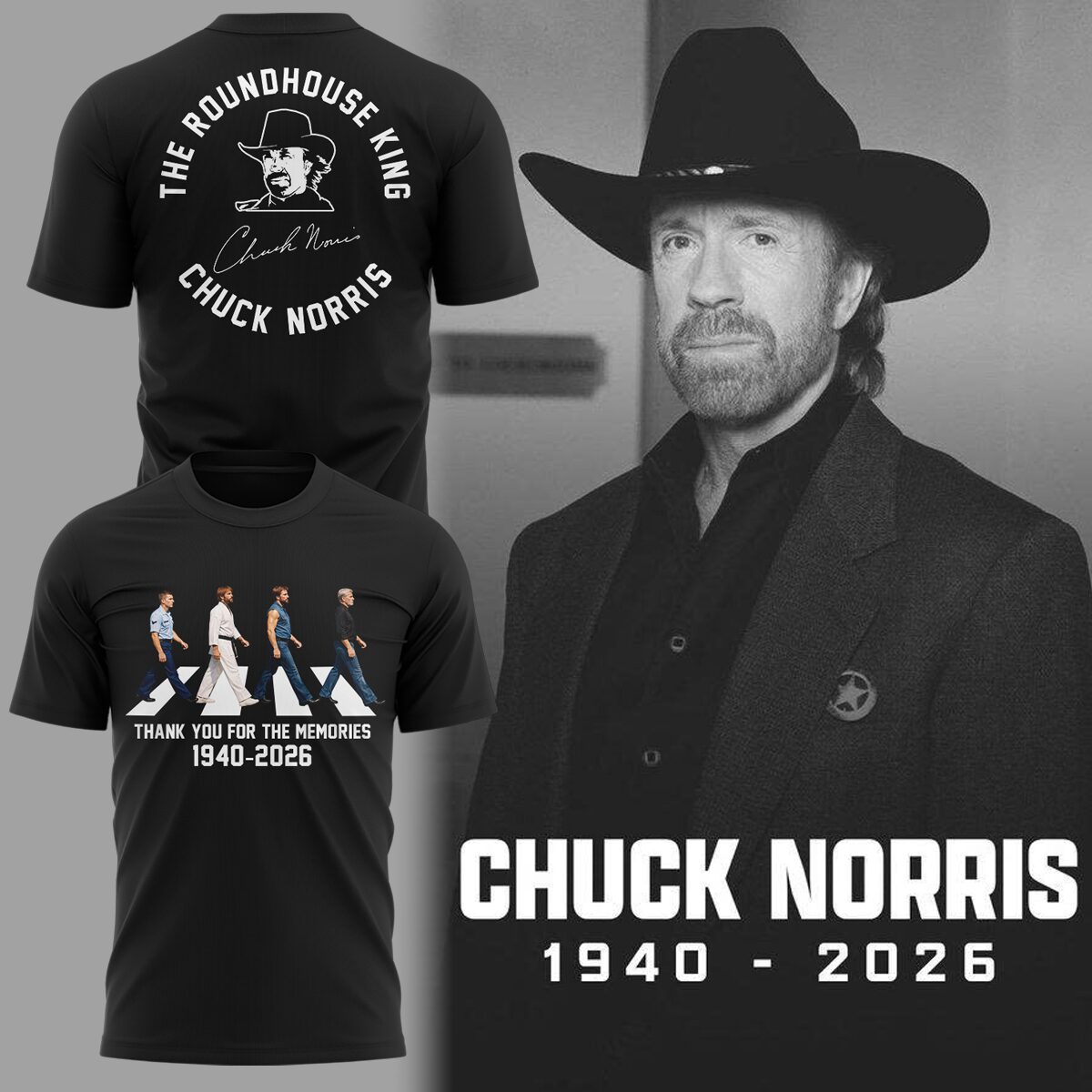 REST IN PEACE ðŸ–¤ðŸ•Šï¸ Chuck Norris TShirt