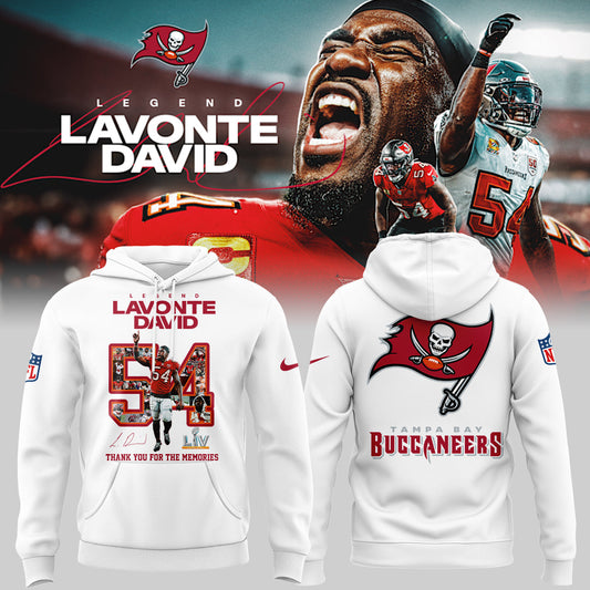 Limited Edition Legend Lavonte David “ Thank You For The Memories Hoodie