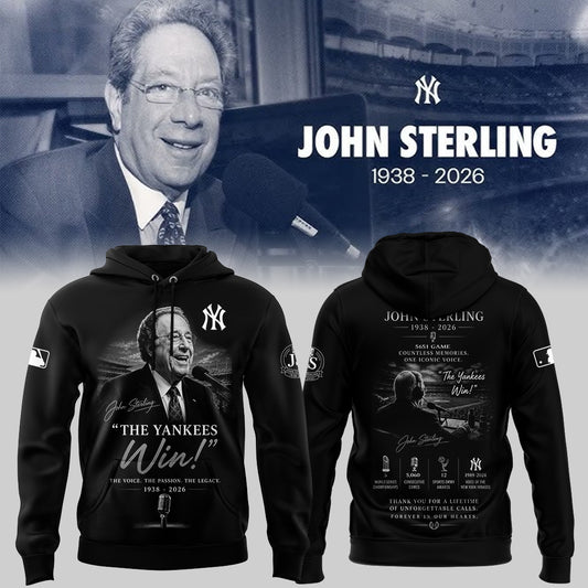 “Remembering John Sterling — The Voice of the Yankees” Hoodie
