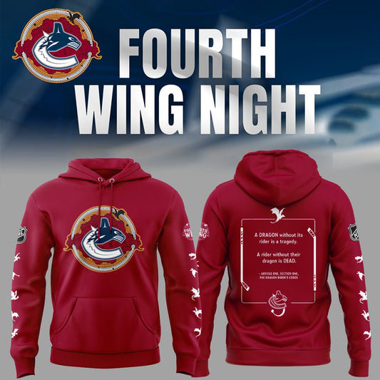 Fourth Wing Night Limited Edition Canucks Hoodie