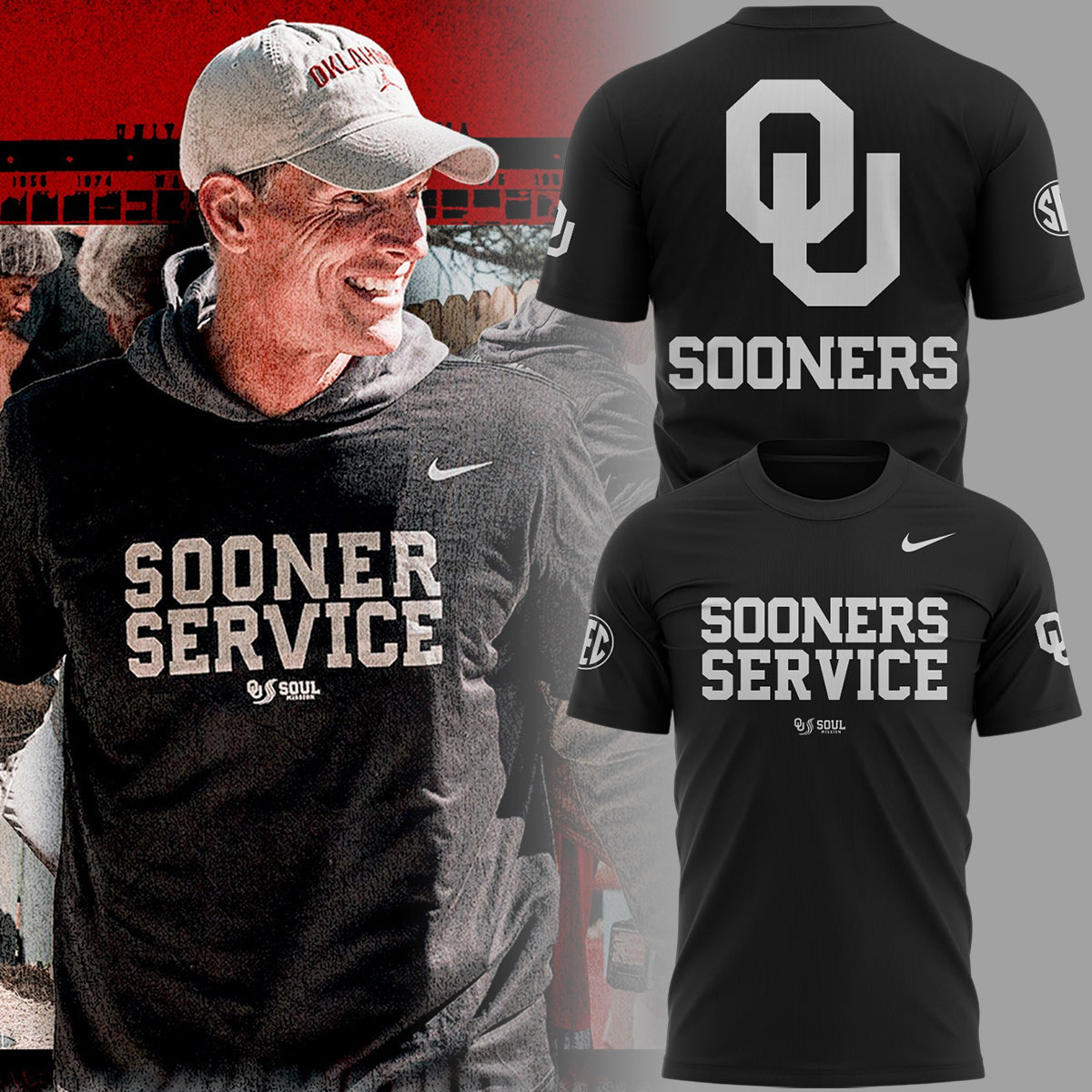 Limited Edition Oklahoma Football Sooner Service� TShirt