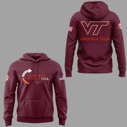 Limited Edition Virginia Tech x Turning Point USA 2025 Hoodie