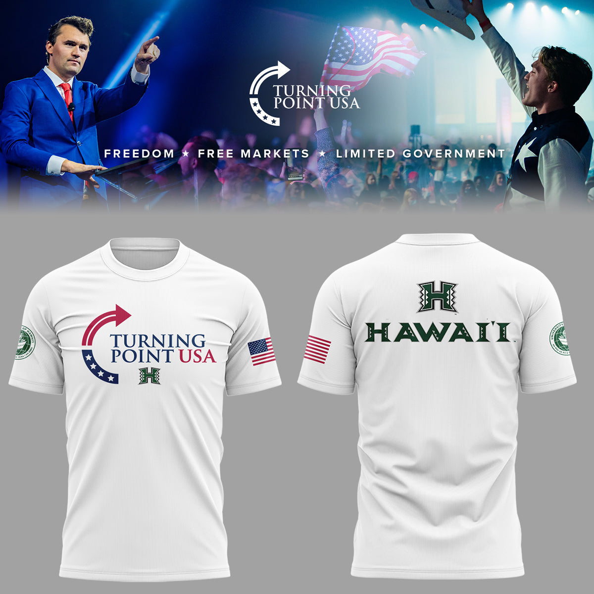 Limited Edition Hawai™i x Turning Point USA 2025 TShirt