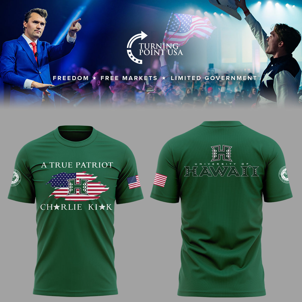 Limited Edition Hawai™i x Turning Point USA 2025 TShirt