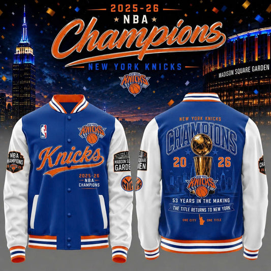 New York Knicks 2026 NBA Champions Bomber Jacket