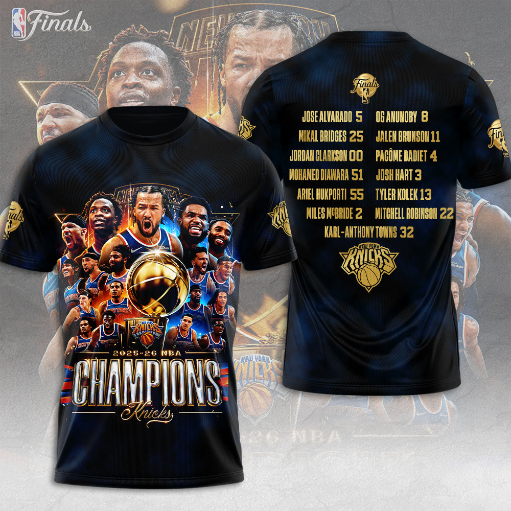 New York Knicks 2026 NBA Finals Champions T-Shirt
