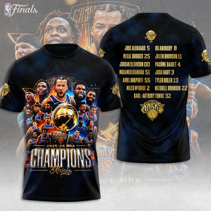 New York Knicks 2026 NBA Finals Champions T-Shirt