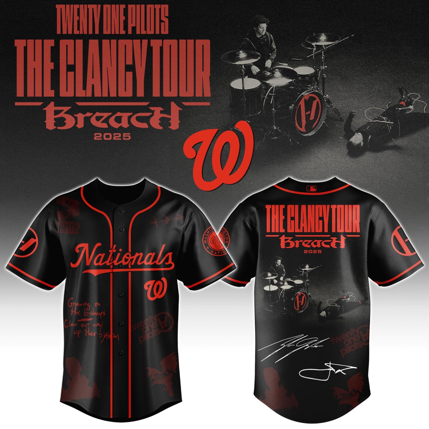 WSH x Twenty One Pilots _ The Clancy World Tour Jersey Limited Edition